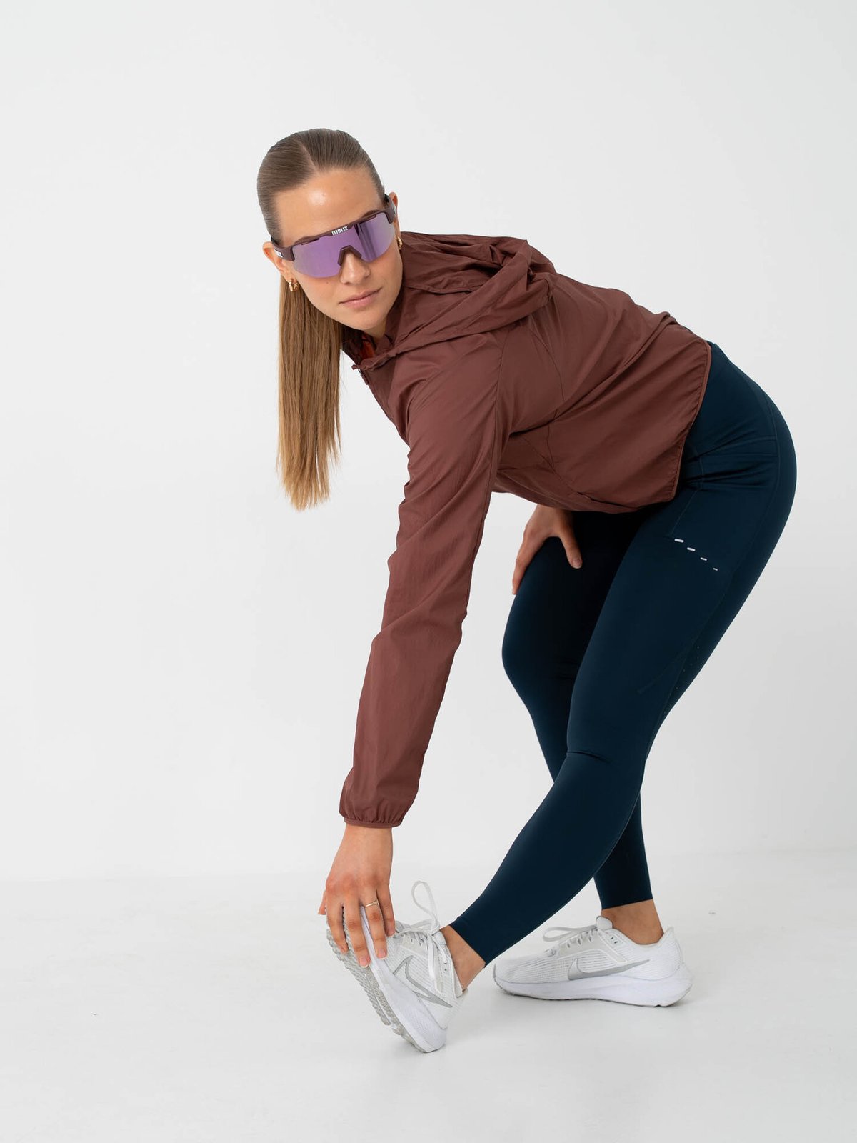 Nike Swift Dri-Fit High-Rise 7/8 Running Tights Armory Navy / Reflective Silver