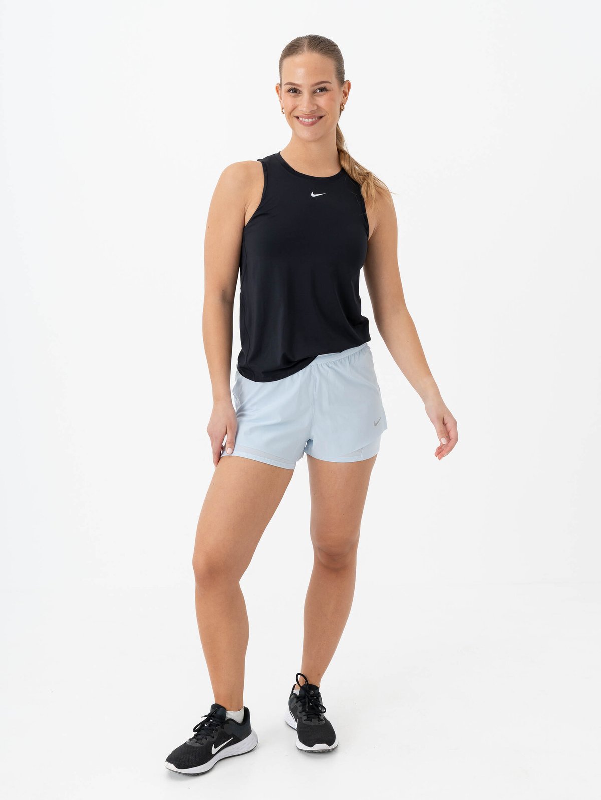 Nike Swift Dri-Fit Mid-Rise 2in1 Shorts Blue Tint / Reflective Silver