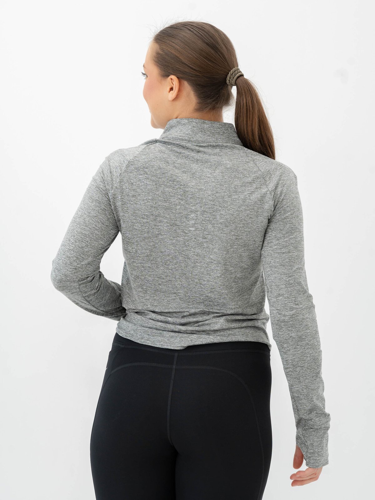 Nike Swift Dri-Fit UV Half-Zip Top Smoke Grey / Heather