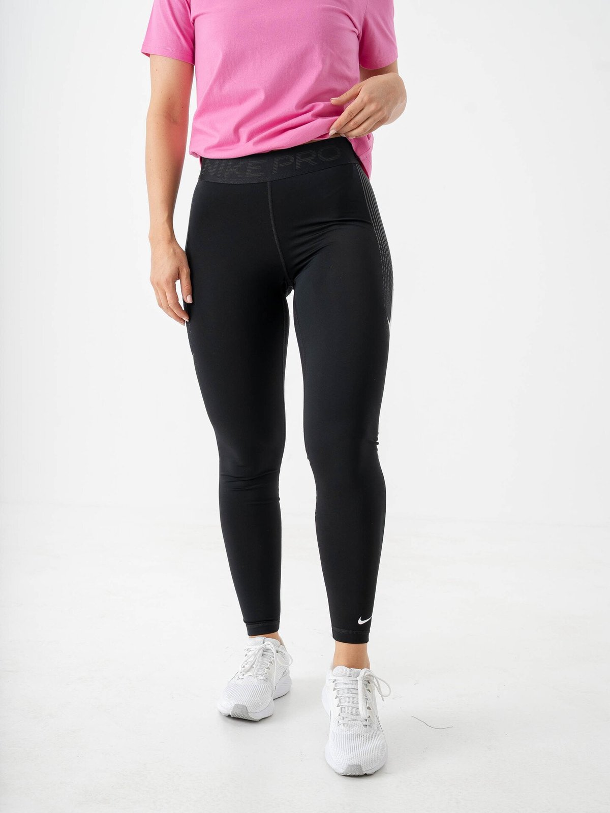 Nike Pro 365 Mid-Rise GG GRX Black / White