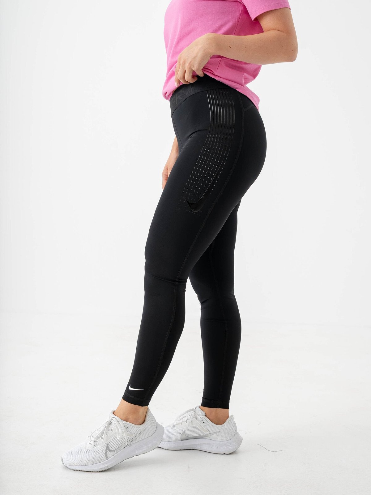 Nike Pro 365 Mid-Rise GG GRX Black / White