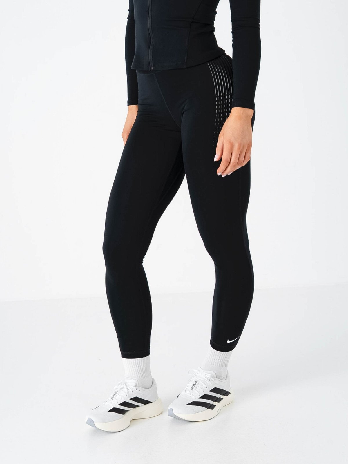 Nike Pro 365 Mid-Rise GG GRX Black / White