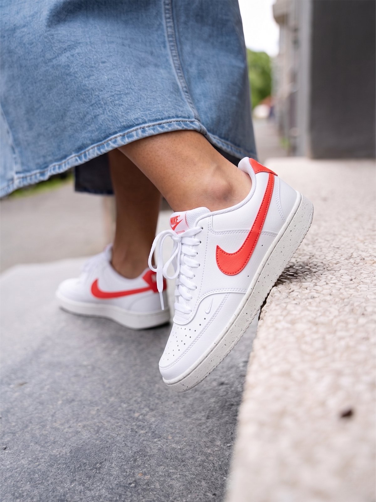 Nike Court Vision Low Next Nature White / Magic Ember