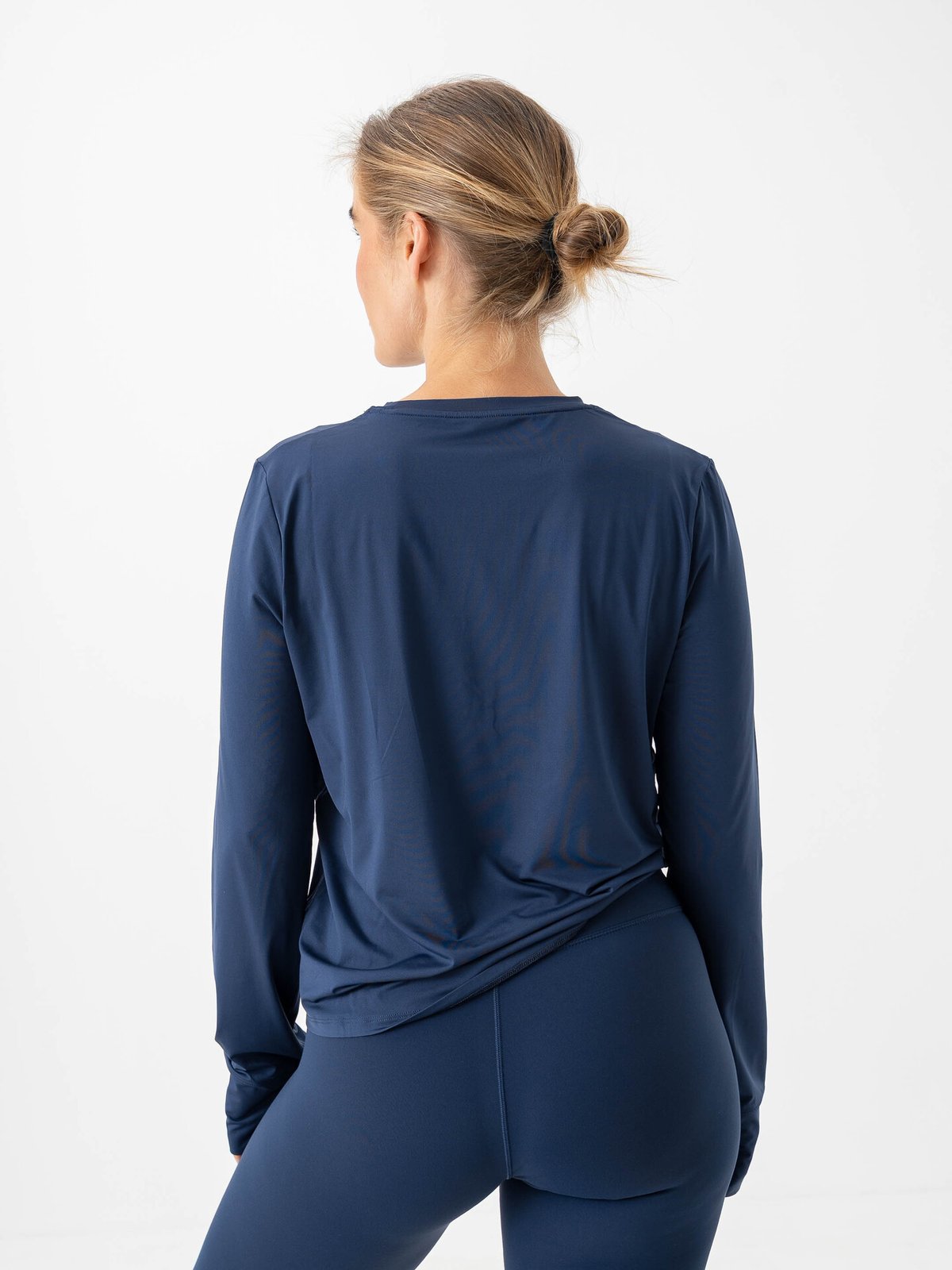 Nike One Classic Dri-Fit Long Sleeve Midnight Navy / White