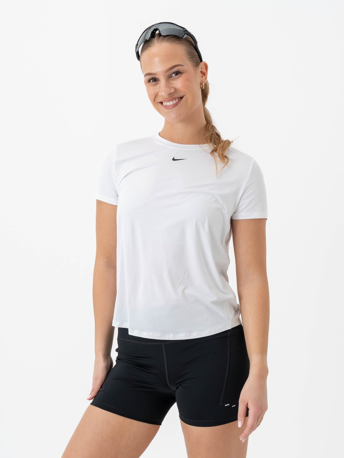 Nike One Classic Dri-Fit Short Sleeve Top White / Black