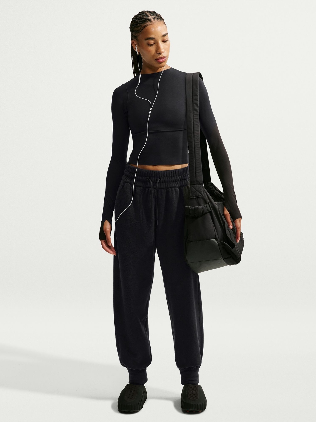 Nike One Therma-Fit Polar Fleece Jogger Sort