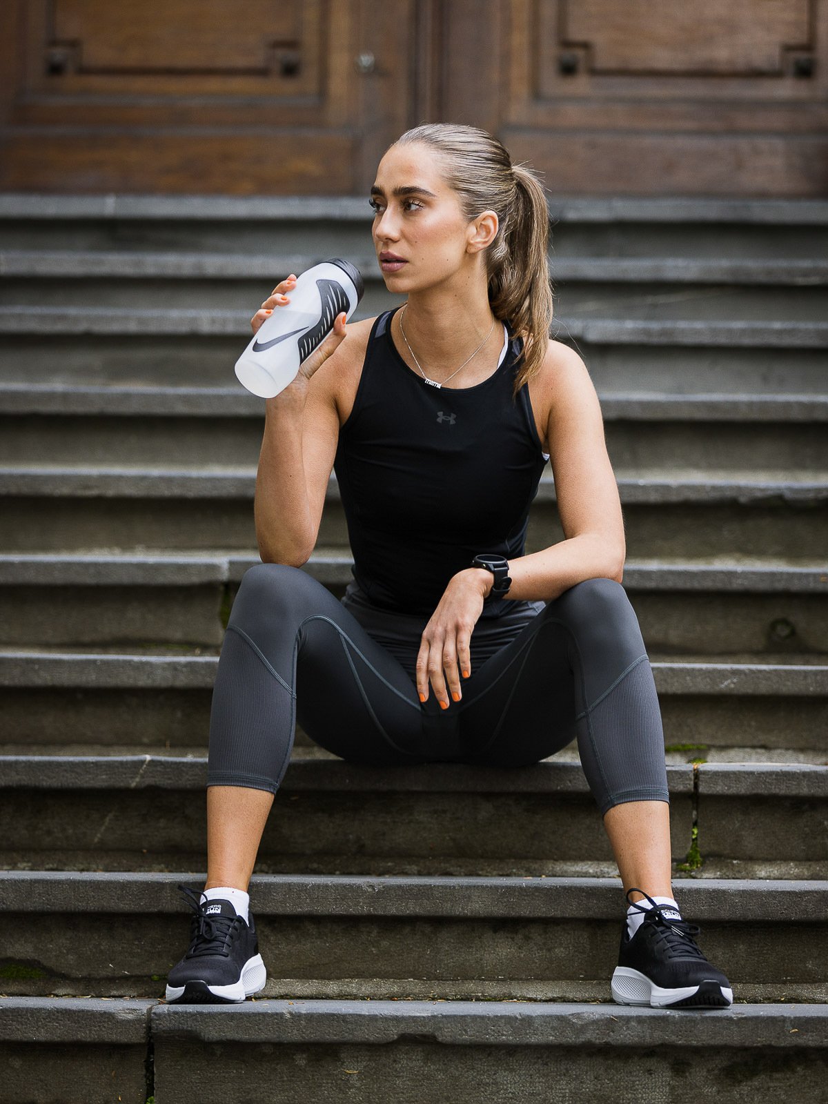 Nike Hyperfuel Water Bottle 700ml Clear/Black