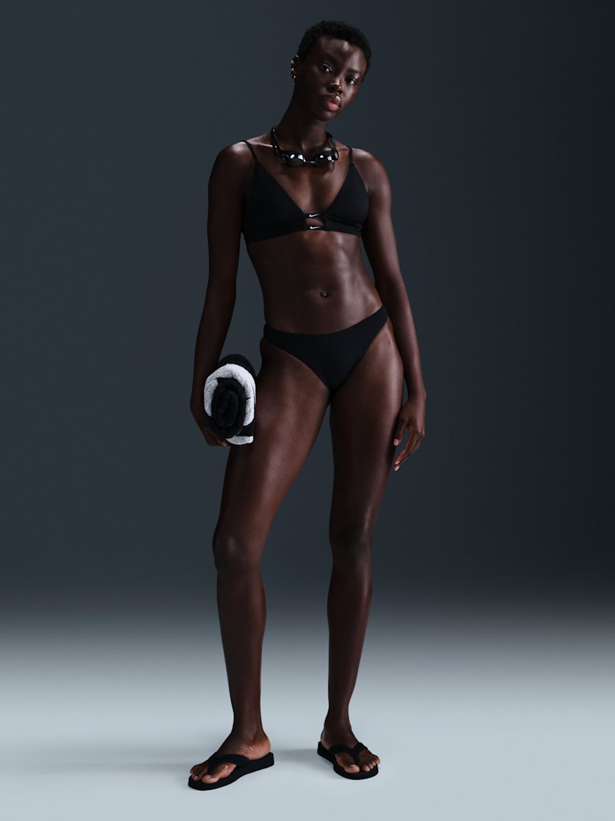 Nike Swim Sling Bikini Bottom Black