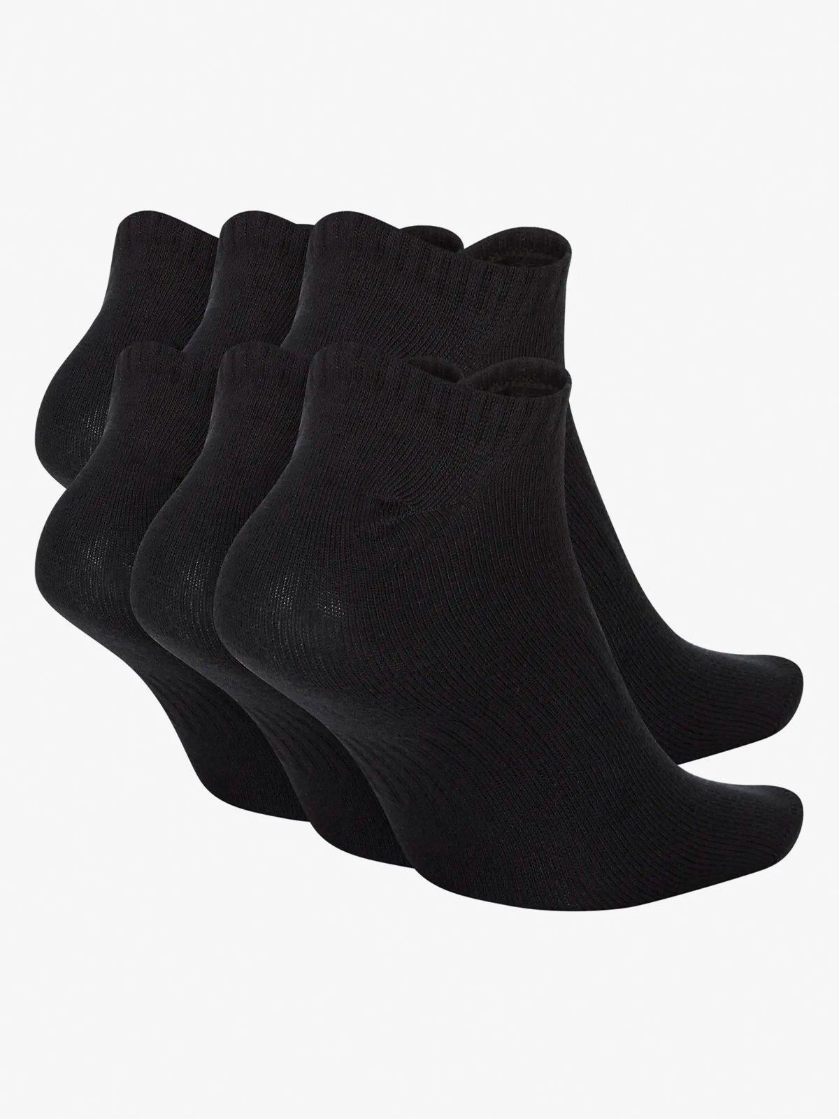 Nike Everyday Lightweight Training No-Show Socks 6pk Svart/Hvit