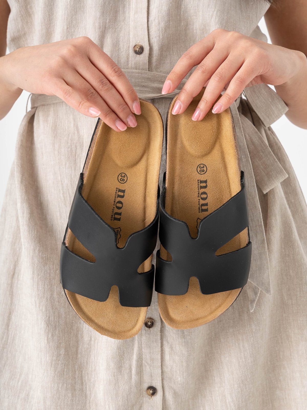 Nou Tinea Cork Sandal v2 Black
