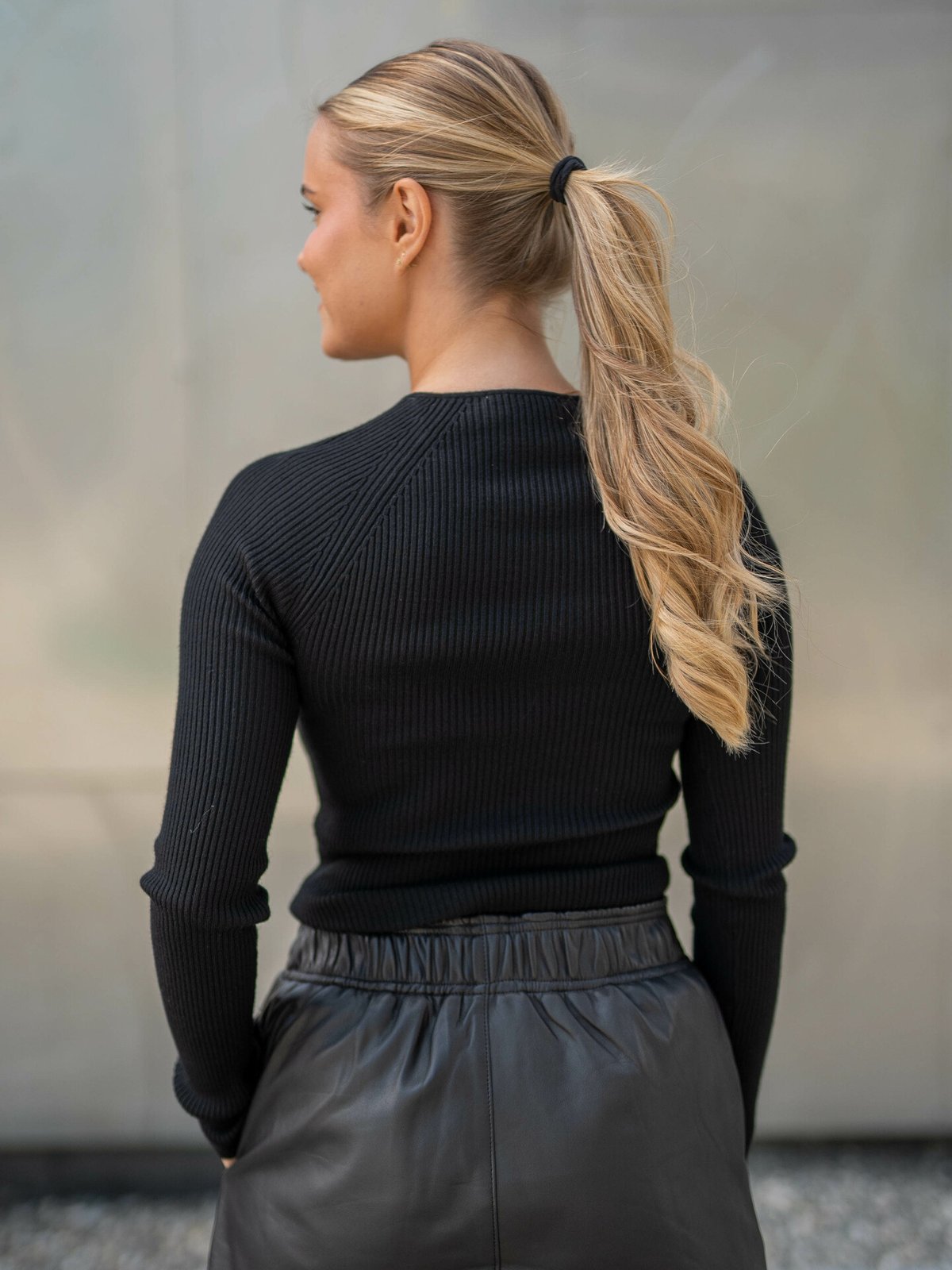 NORR Sherry Knit Top Black