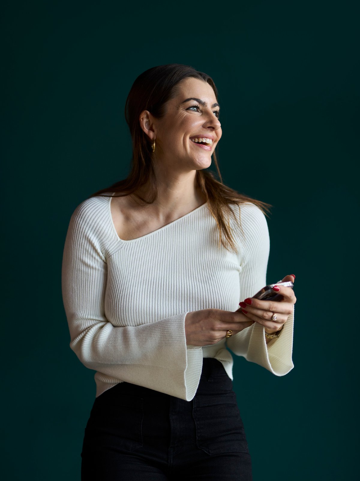 NORR Sherry Wide Sleeve Knit Top Off-White