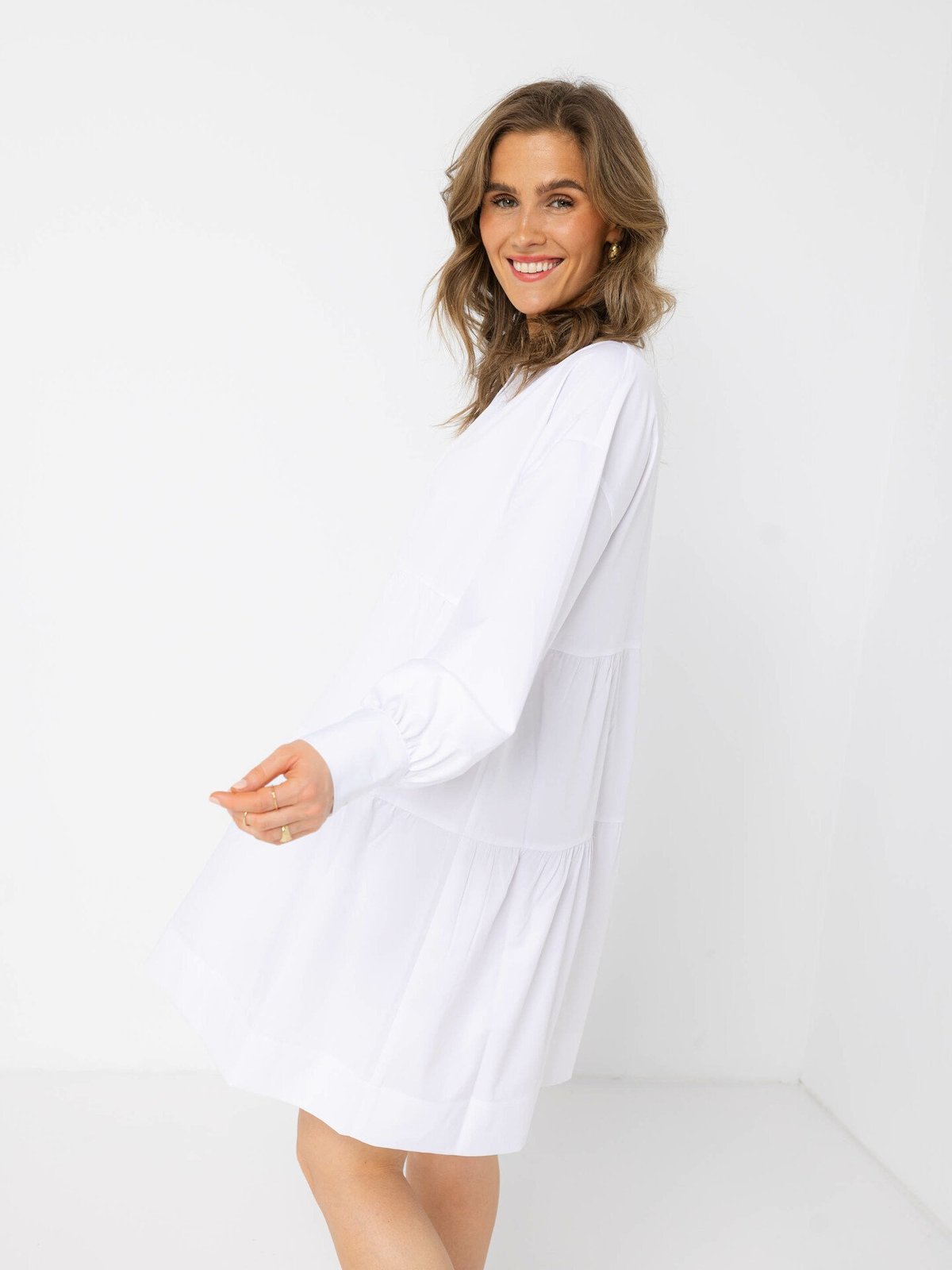 NORR Cilla Bomba Short Dress White