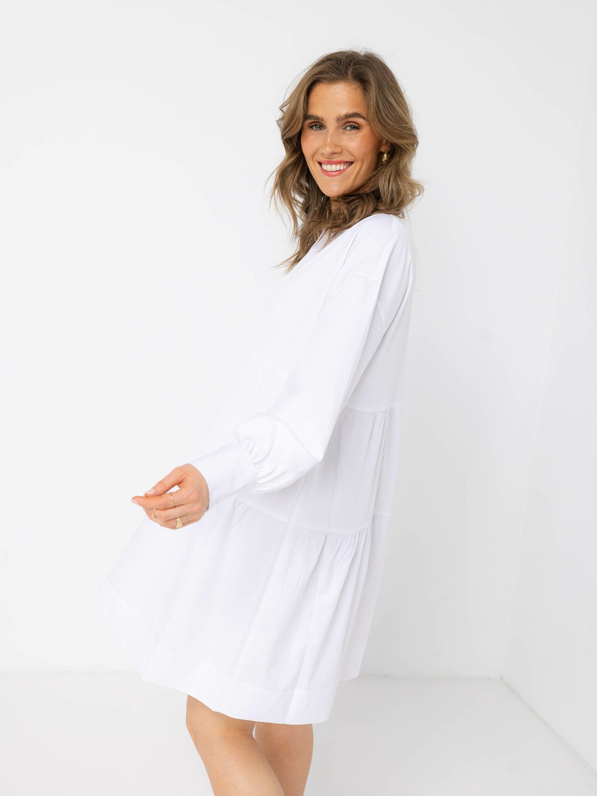 NORR Cilla Bomba Short Dress White