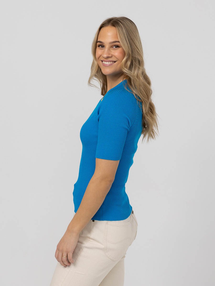 NORR Sherry Knit Tee Ibiza blue
