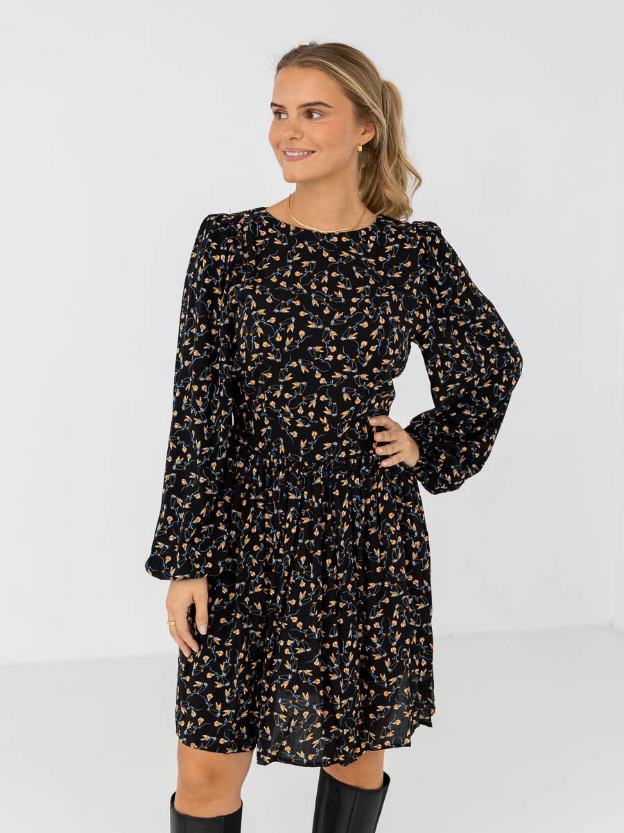 NORR Sabby dress Black Flower Print