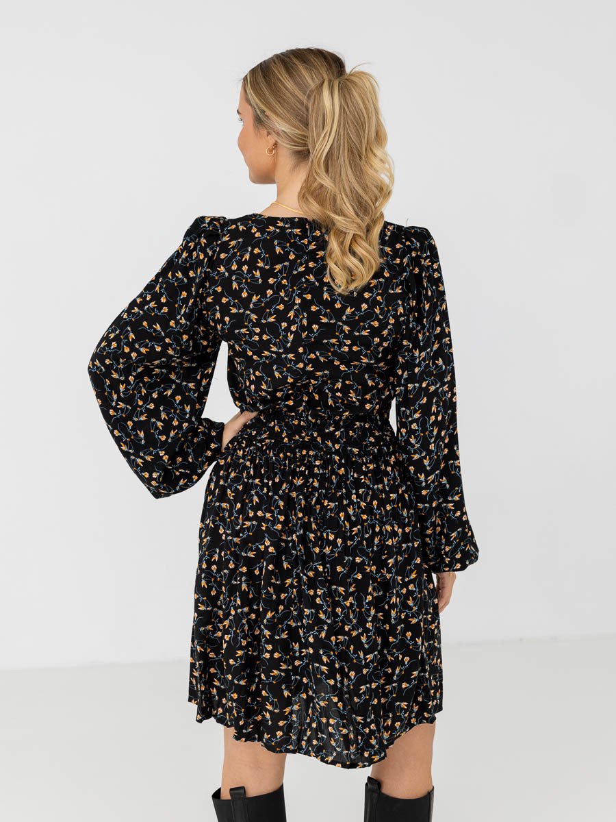 NORR Sabby dress Black Flower Print