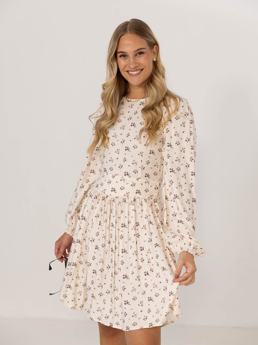 NORR Sabby dress Off-white Flower Print