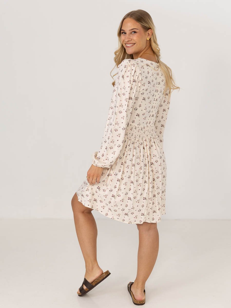 NORR Sabby dress Off-white Flower Print