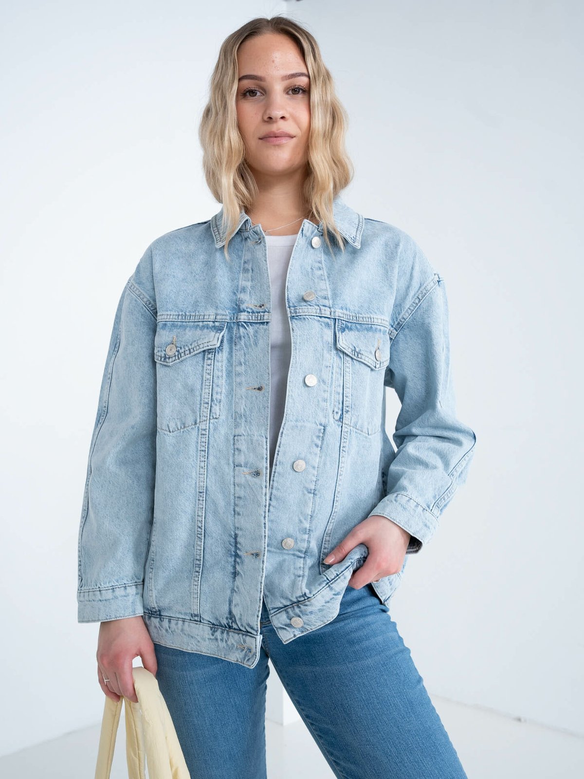 NORR Larisa Denim Jacket Blue Light Wash