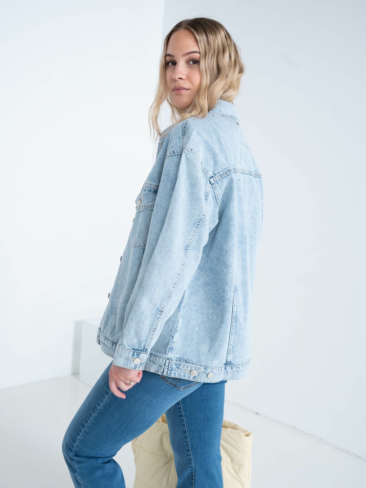 NORR Larisa Denim Jacket Blue Light Wash