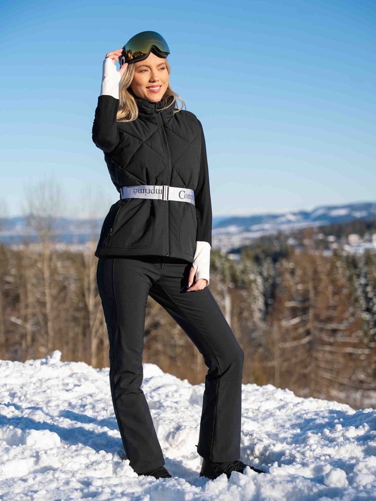 Oakley Flight Deck M Brilleglass: Prizm Snow 24k Iridium / Stropp: Matte Black