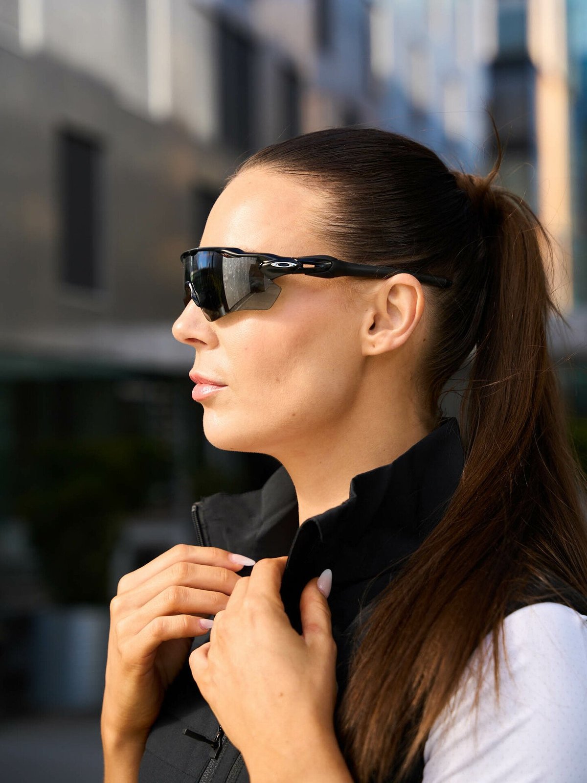 Oakley Radar Ev Path Polished Black / Brilleglassfarge: Prizm Black / Lysgjennomslipp: 11%