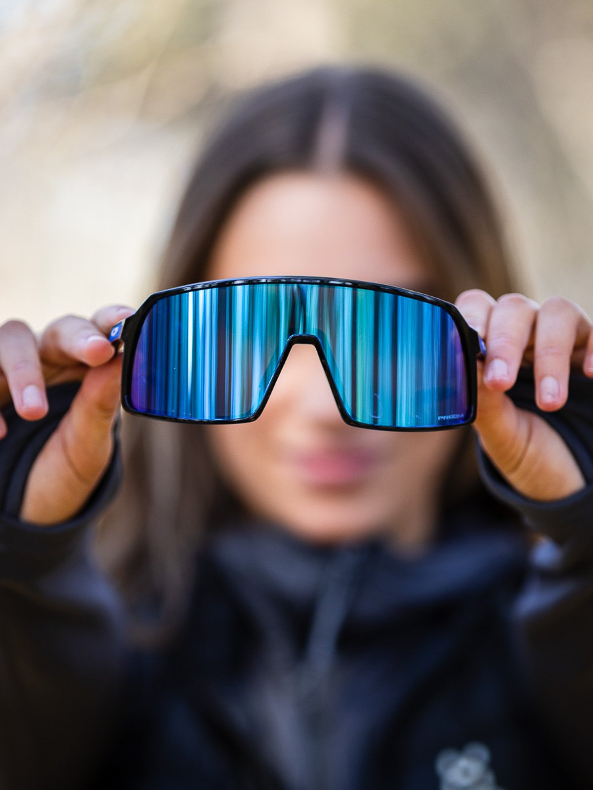 Oakley Sutro Brilleglass: Prizm Sapphire / Innfatning: Polished Black