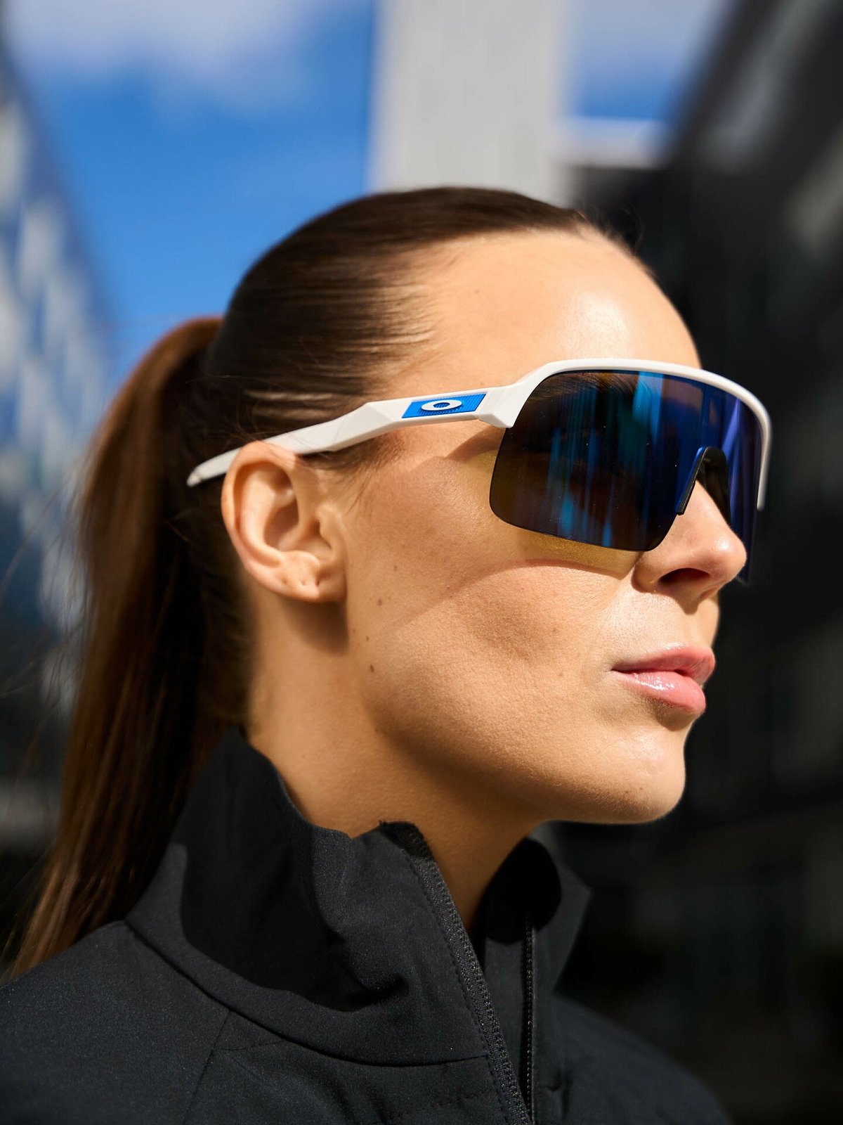 Oakley Sutro Lite Brilleglass: Prizm Sapphire / Innfatning: Matte White / Lysgjennomslipp: 12%