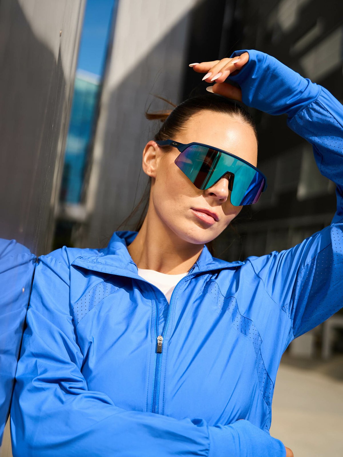 Oakley Sutro Lite Sweep Brilleglass: Prizm Sapphire Brilleglass / Innfatning: Matte Navy / Lysgjennomslipp: 12 %