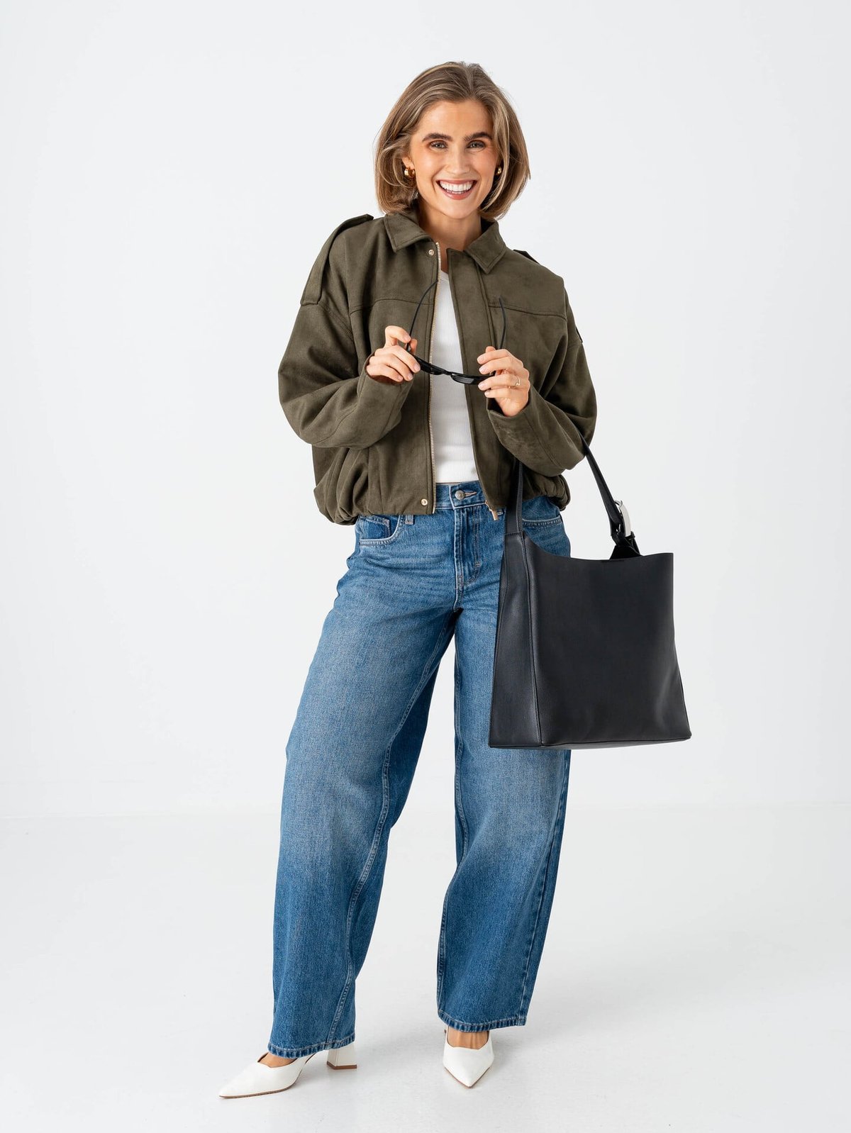 Only Moon-Stina Faux Suede Bomber Grape Leaf