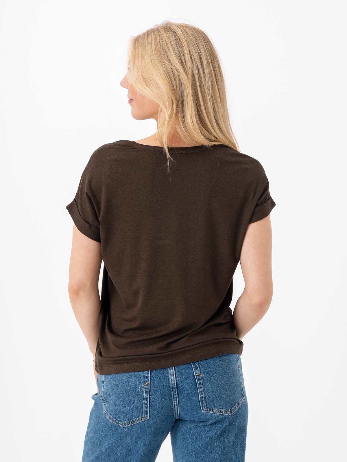 Only Moster Short Sleeve O-Neck Top Demitasse