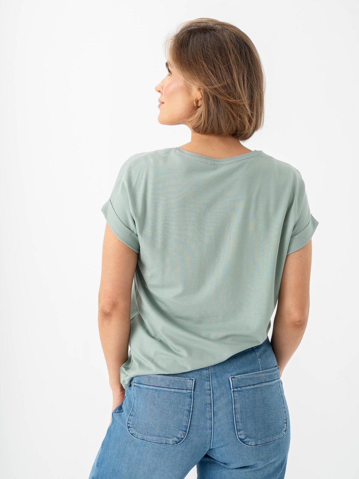 Only Moster Short Sleeve O-Neck Top Jadeite