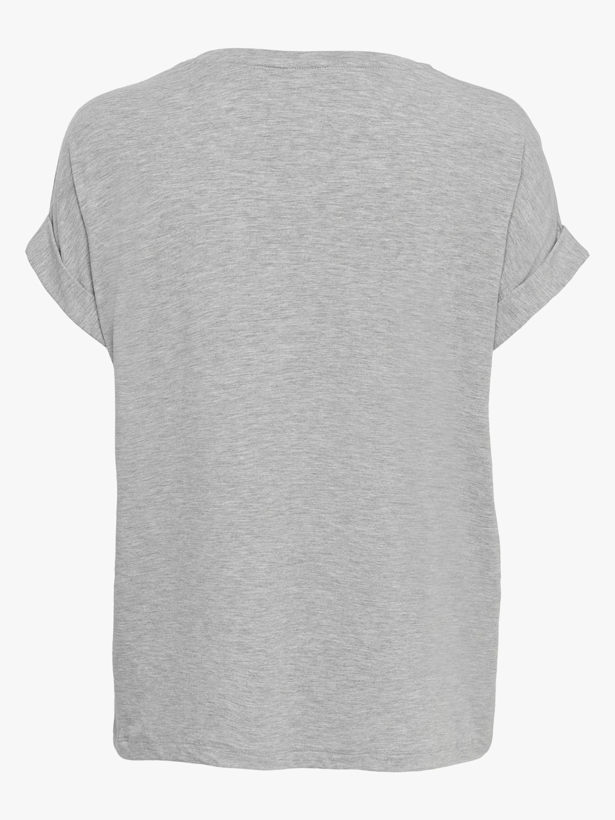 Only Moster Short Sleeve O-Neck Top Light Grey Melange