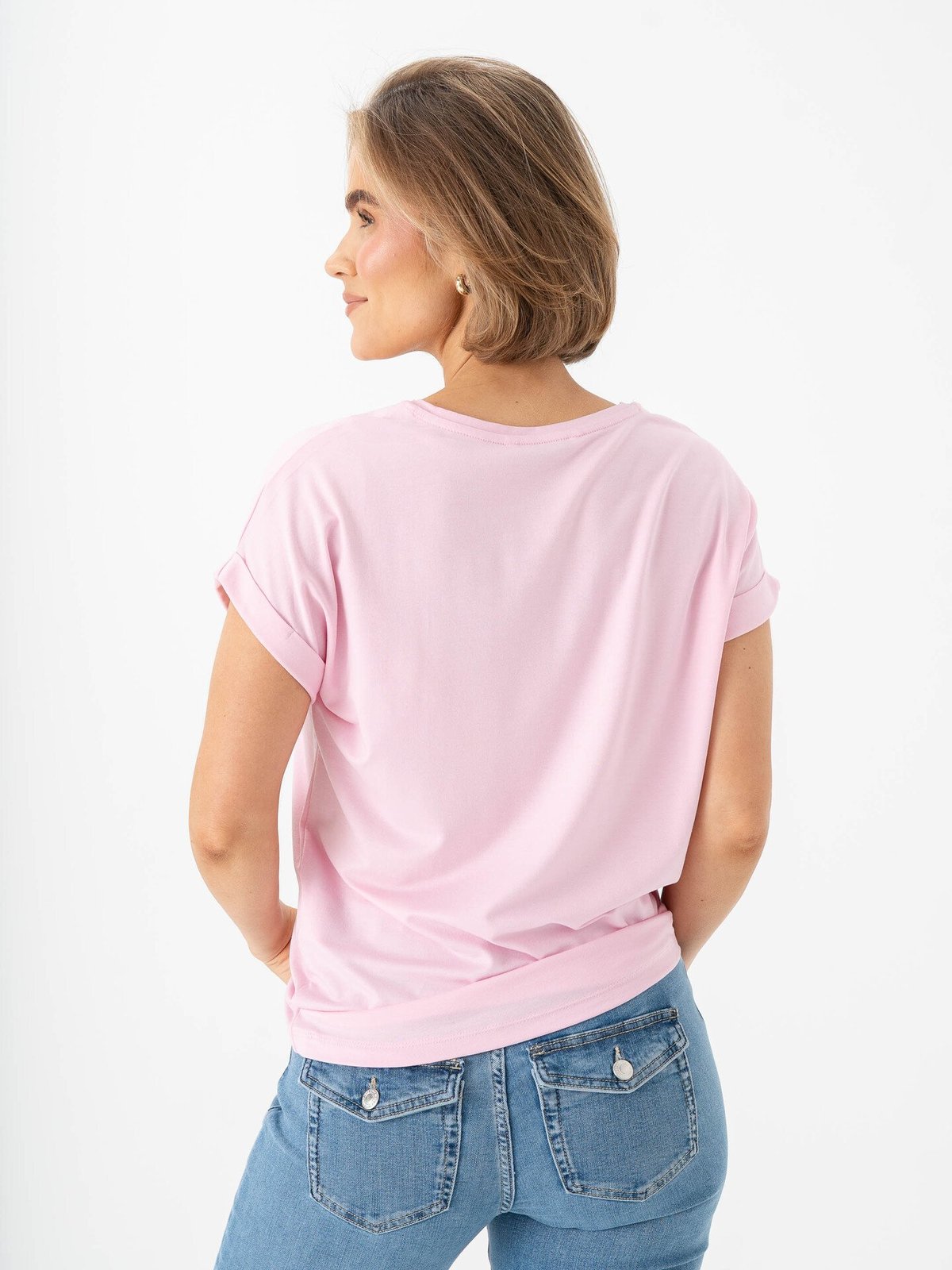 Only Moster Short Sleeve O-Neck Top Pink Lady