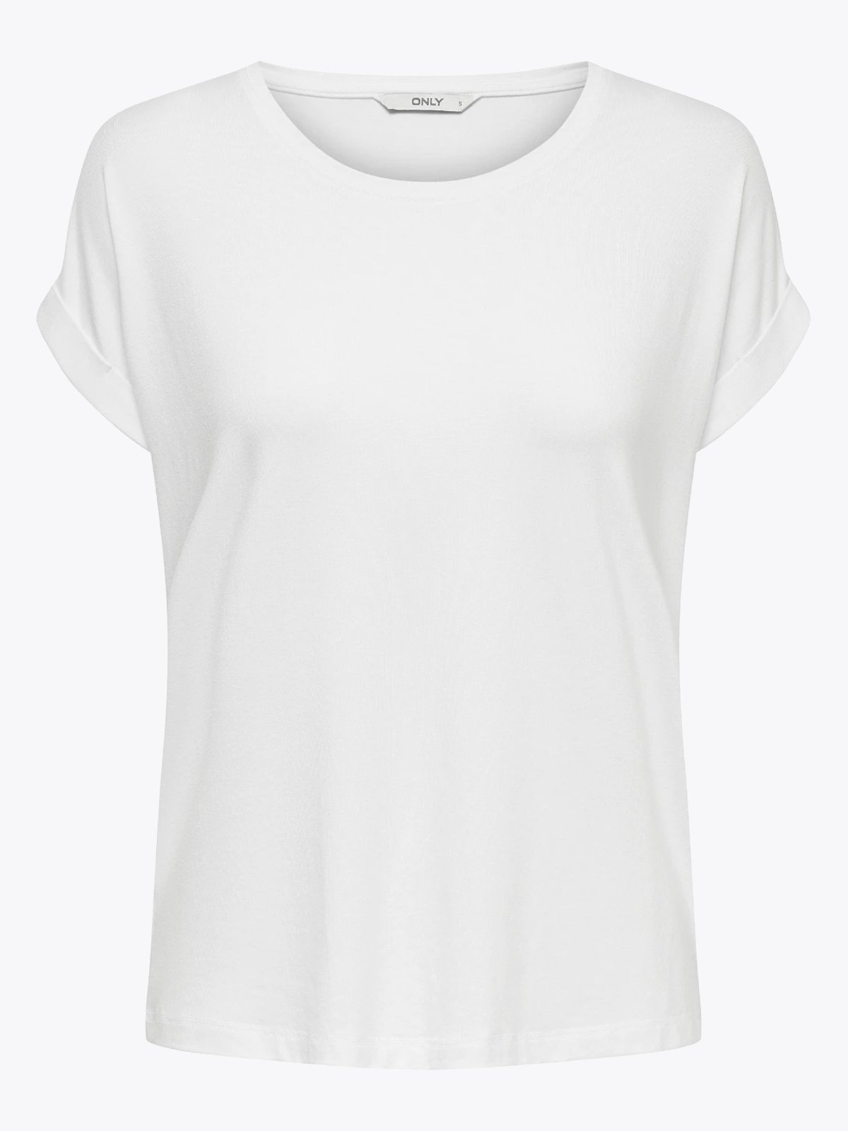Only Moster Short Sleeve O-Neck Top White