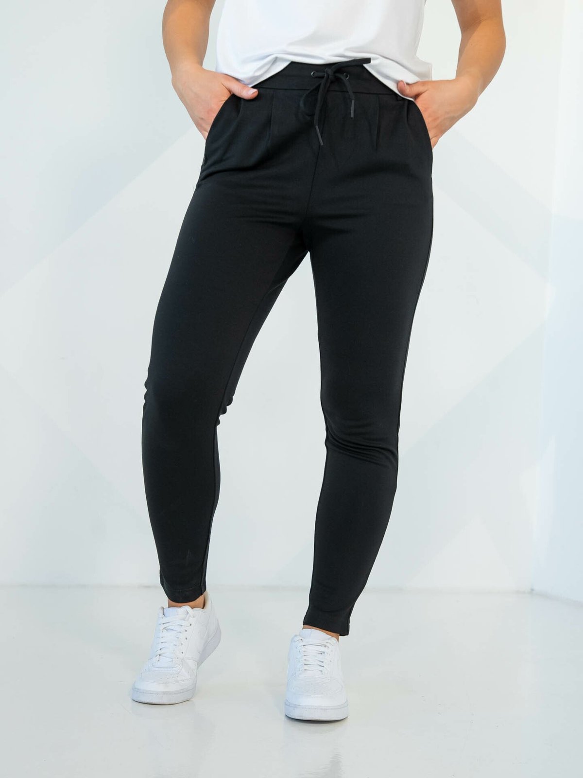 Only Poptrash Life Easy Col Pant Black