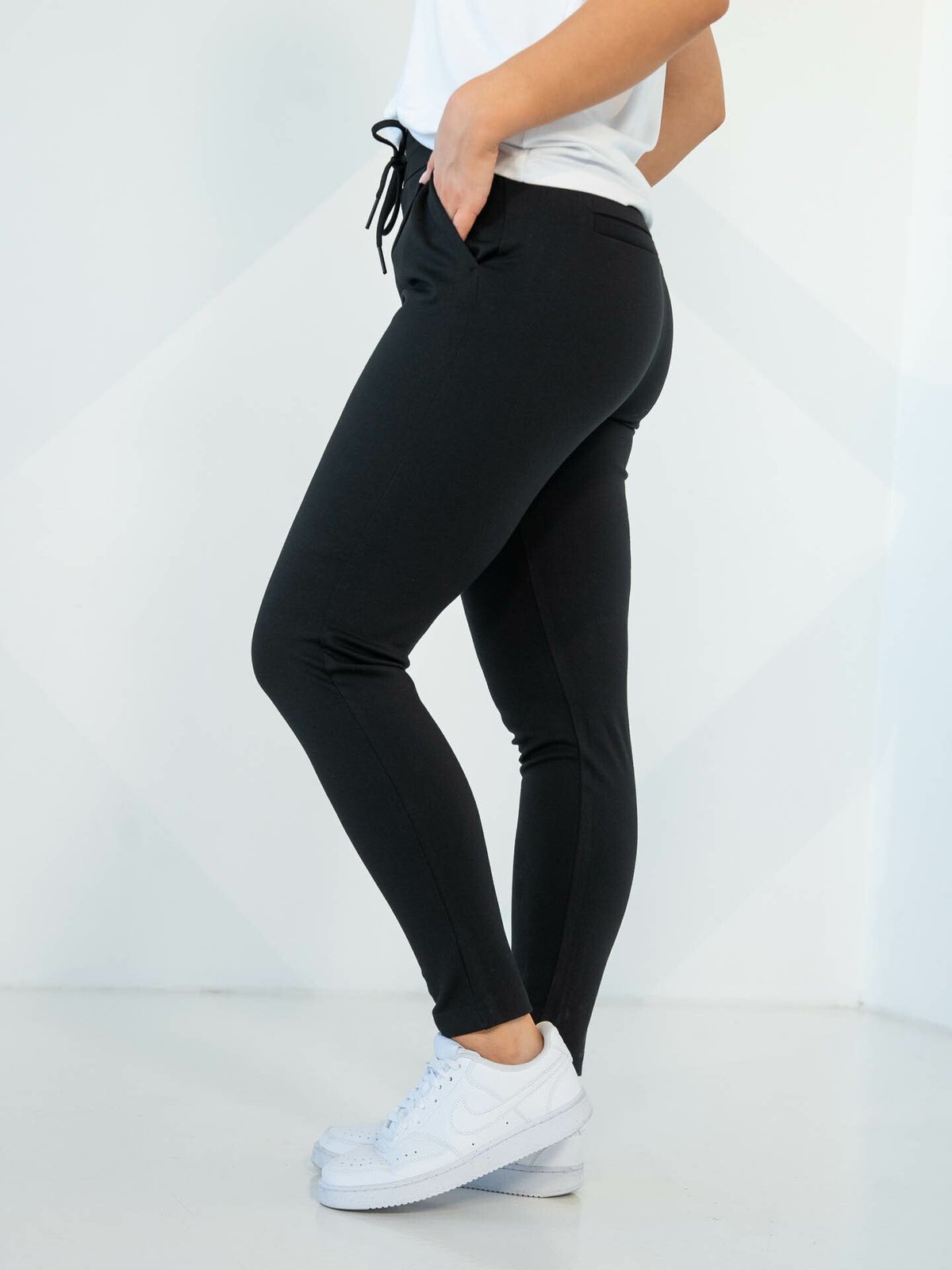 Only Poptrash Life Easy Col Pant Black