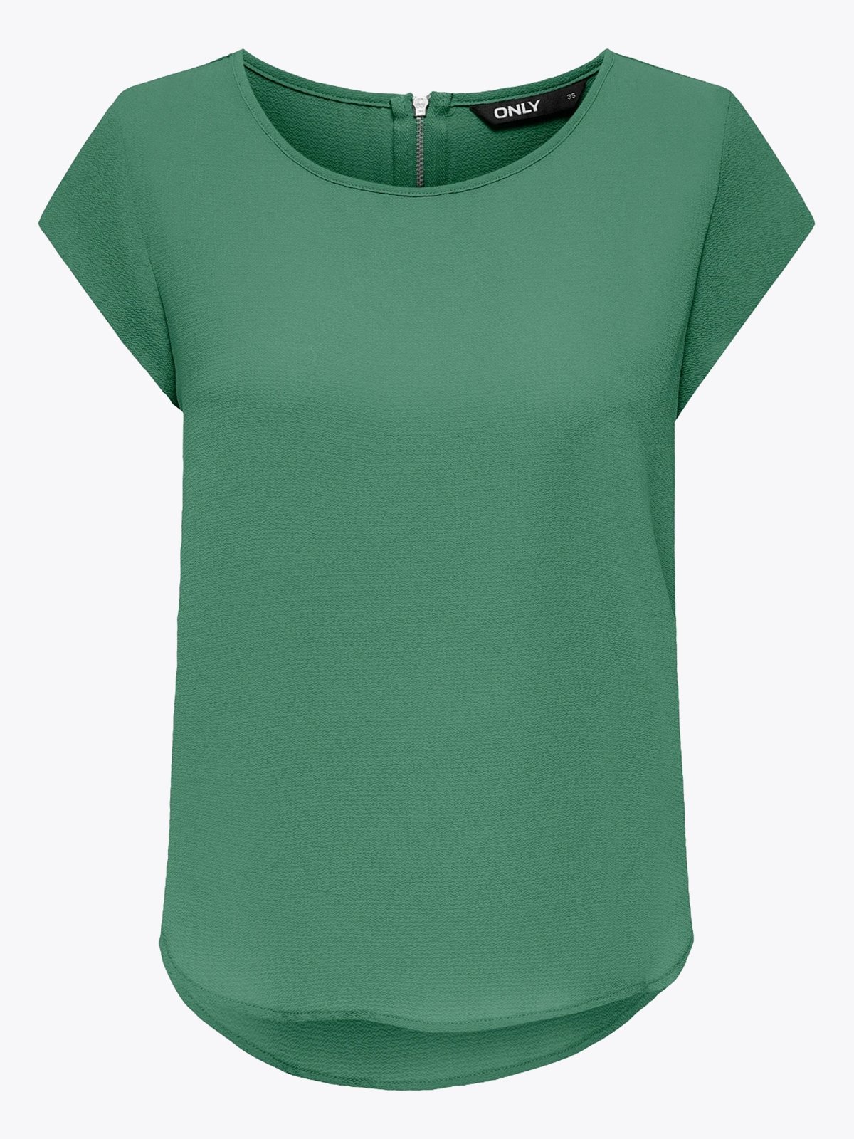 Only Vic Short Sleeve Solid Top Bottle Green