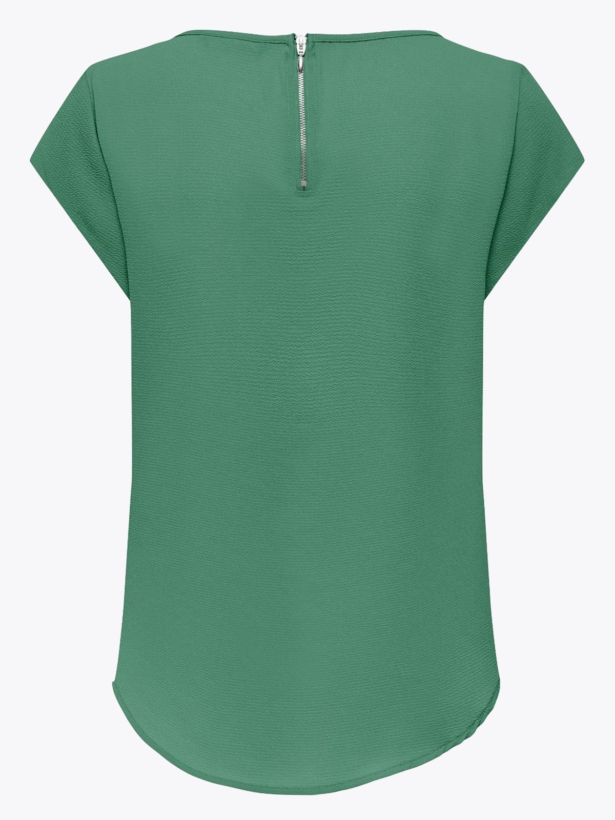 Only Vic Short Sleeve Solid Top Bottle Green