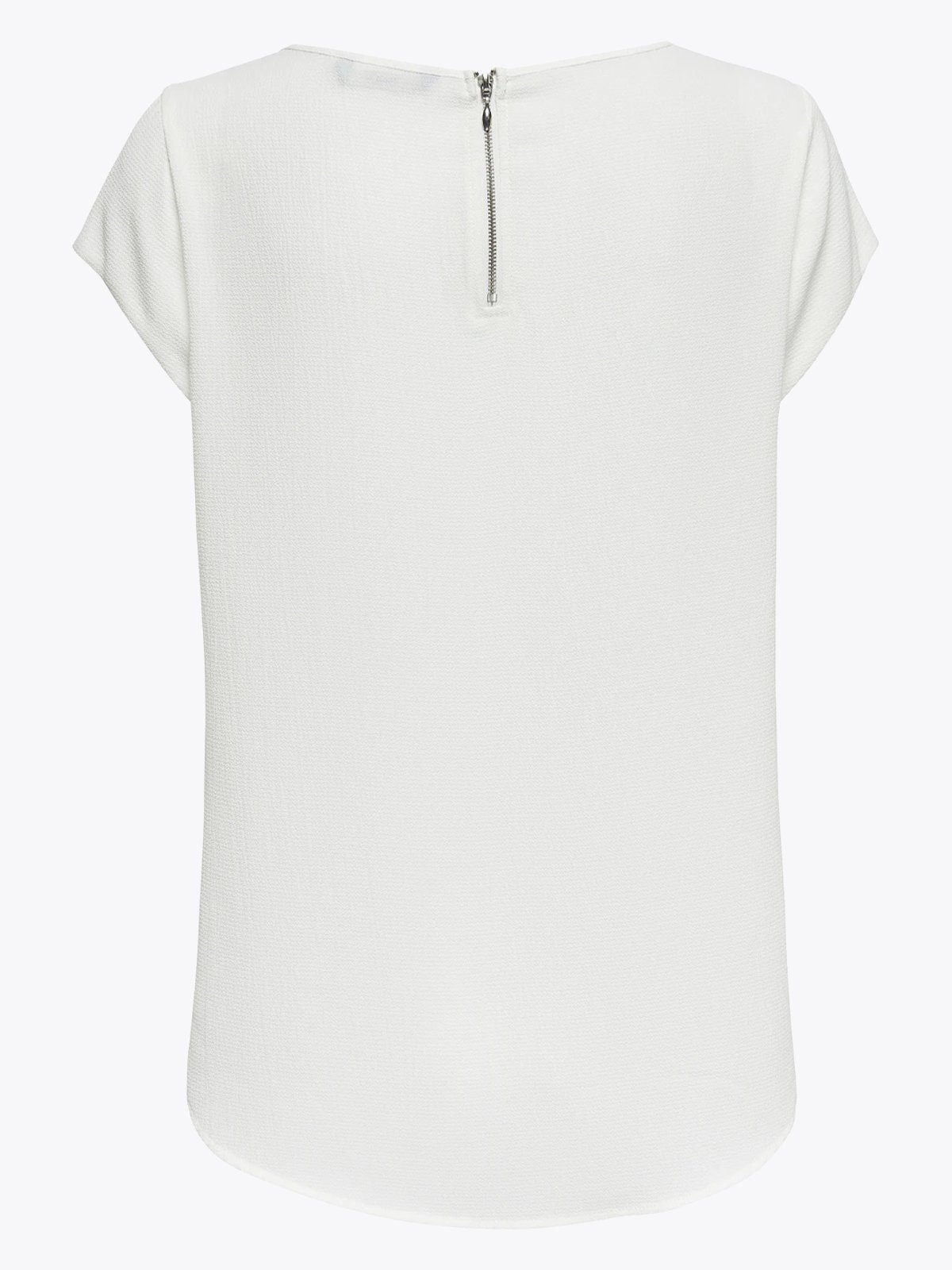 Only Vic Short Sleeve Solid Top Cloud Dancer