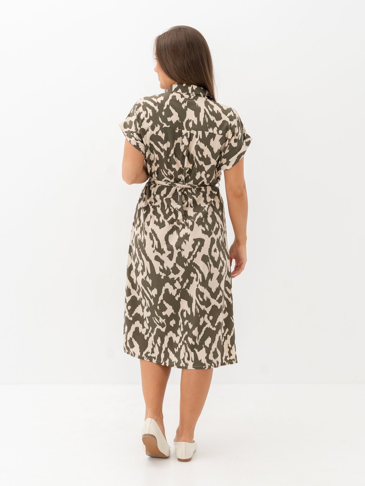 Only Hannover Short Sleeve Shirt Dress Tarmac / Pumice Stone