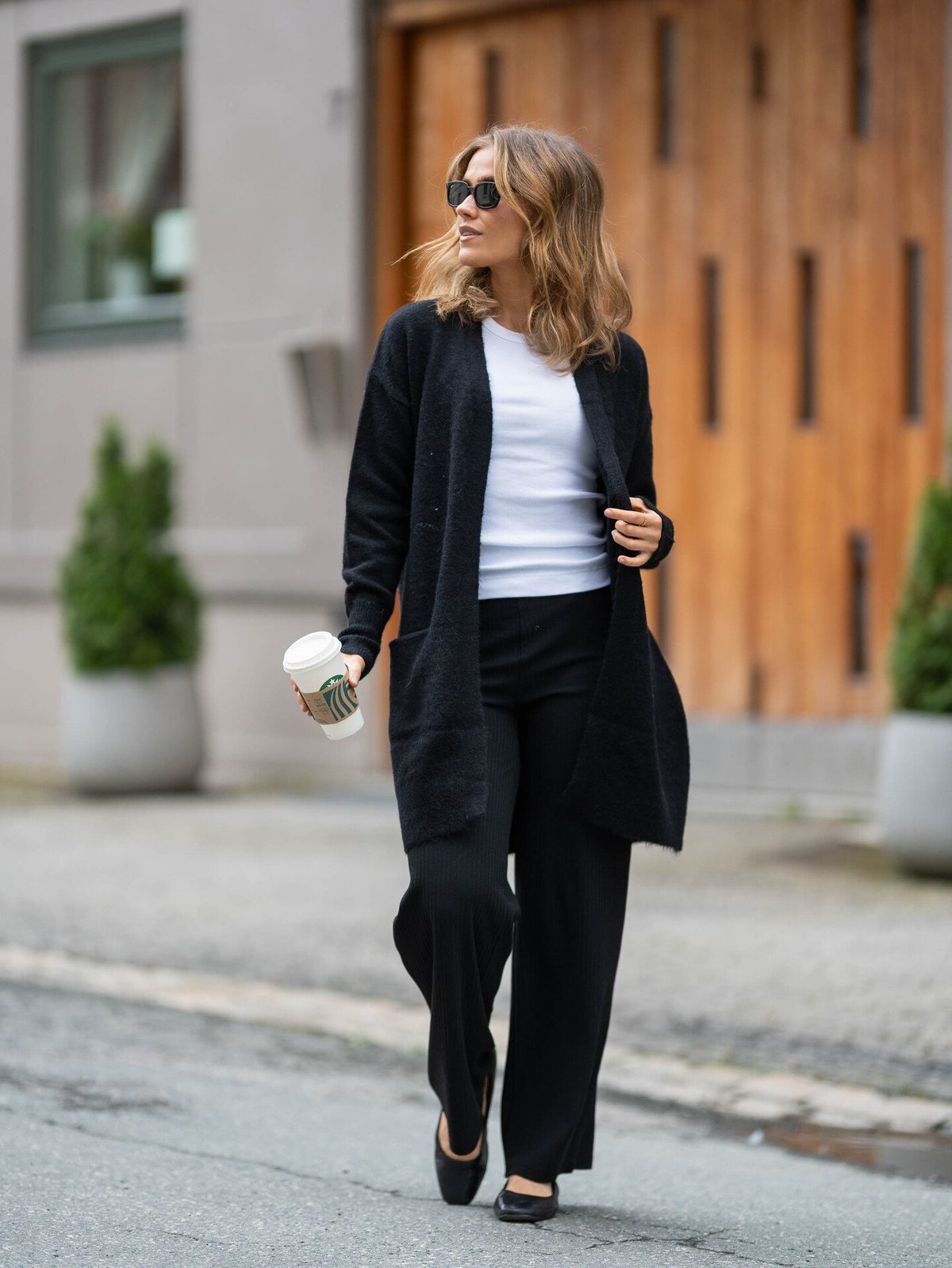 Only Emma Wide Pant Black