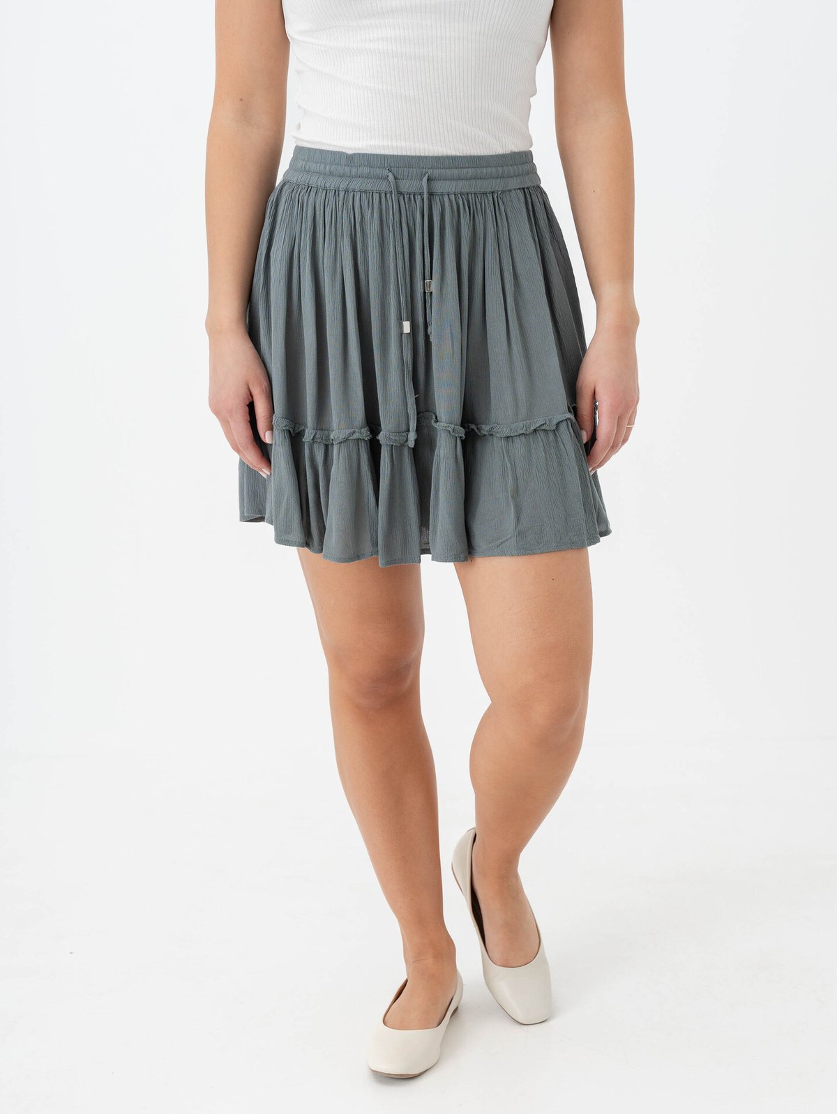 Only Ibiza Life Short Skirt Balsam Green