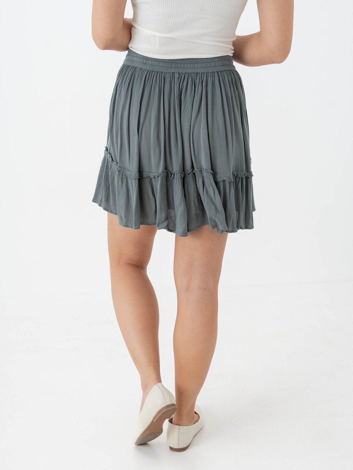 Only Ibiza Life Short Skirt Balsam Green