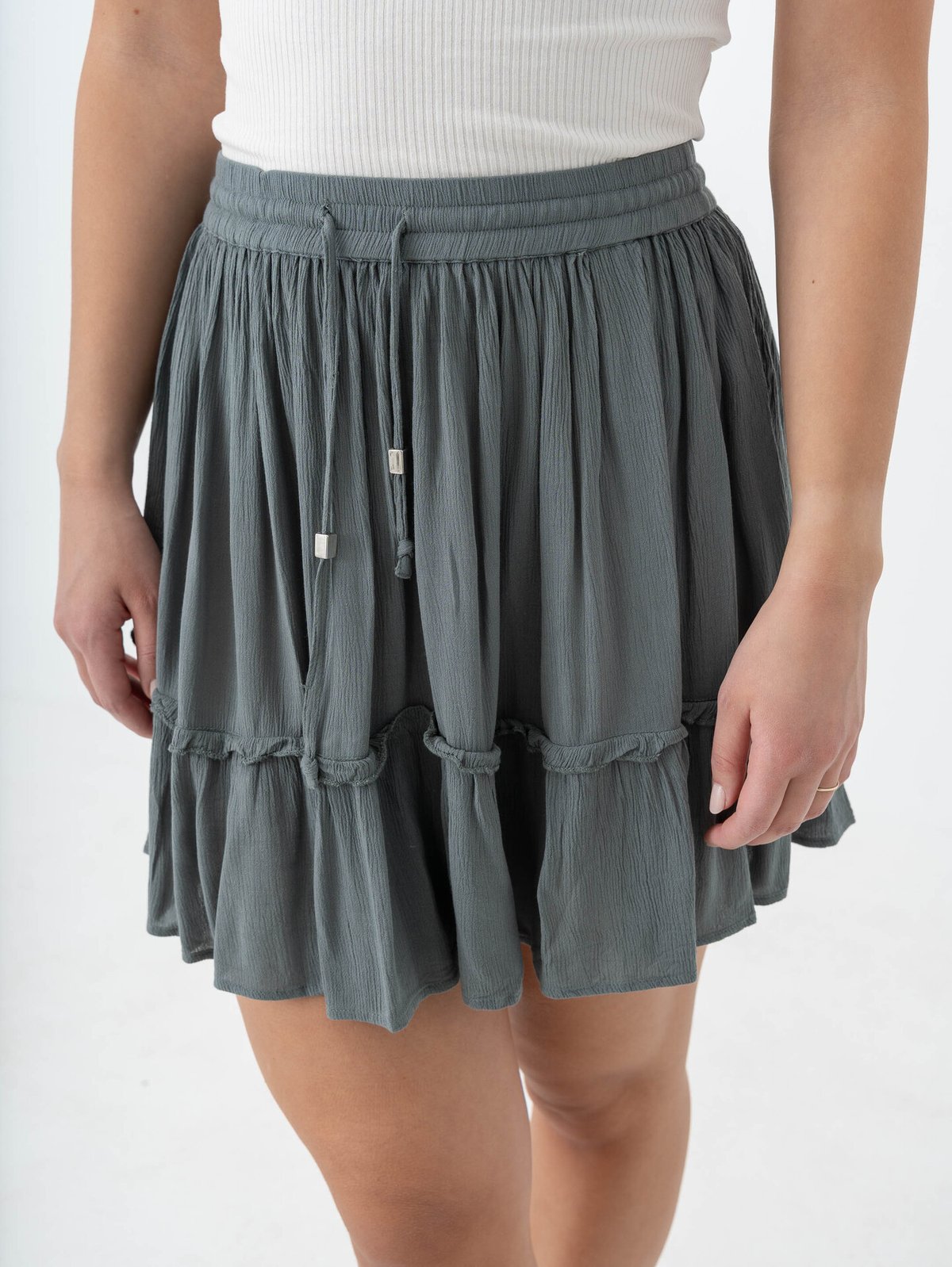 Only Ibiza Life Short Skirt Balsam Green