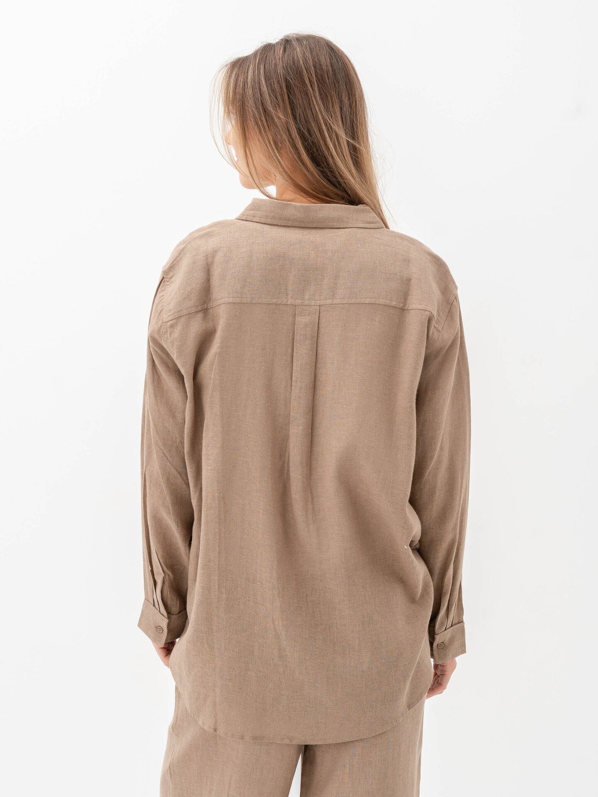 Only Tokyo Linen Blend Shirt Brindle