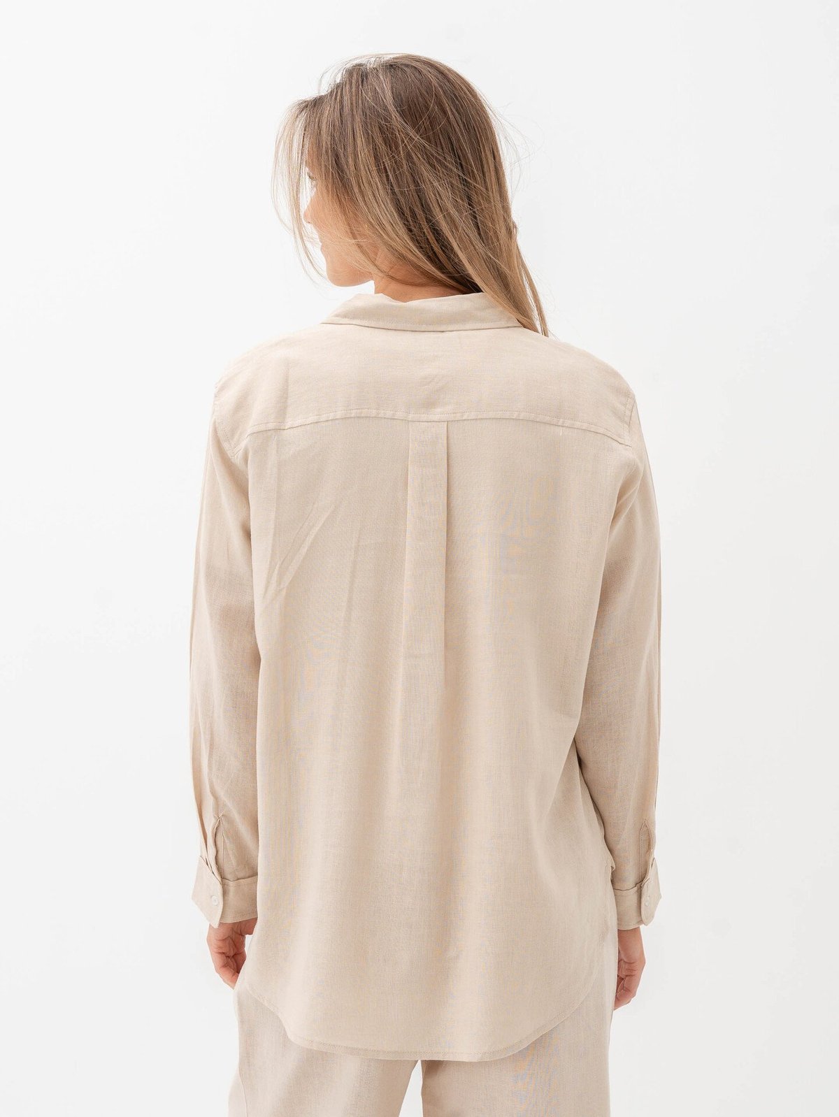 Only Tokyo Linen Blend Shirt Moonbeam