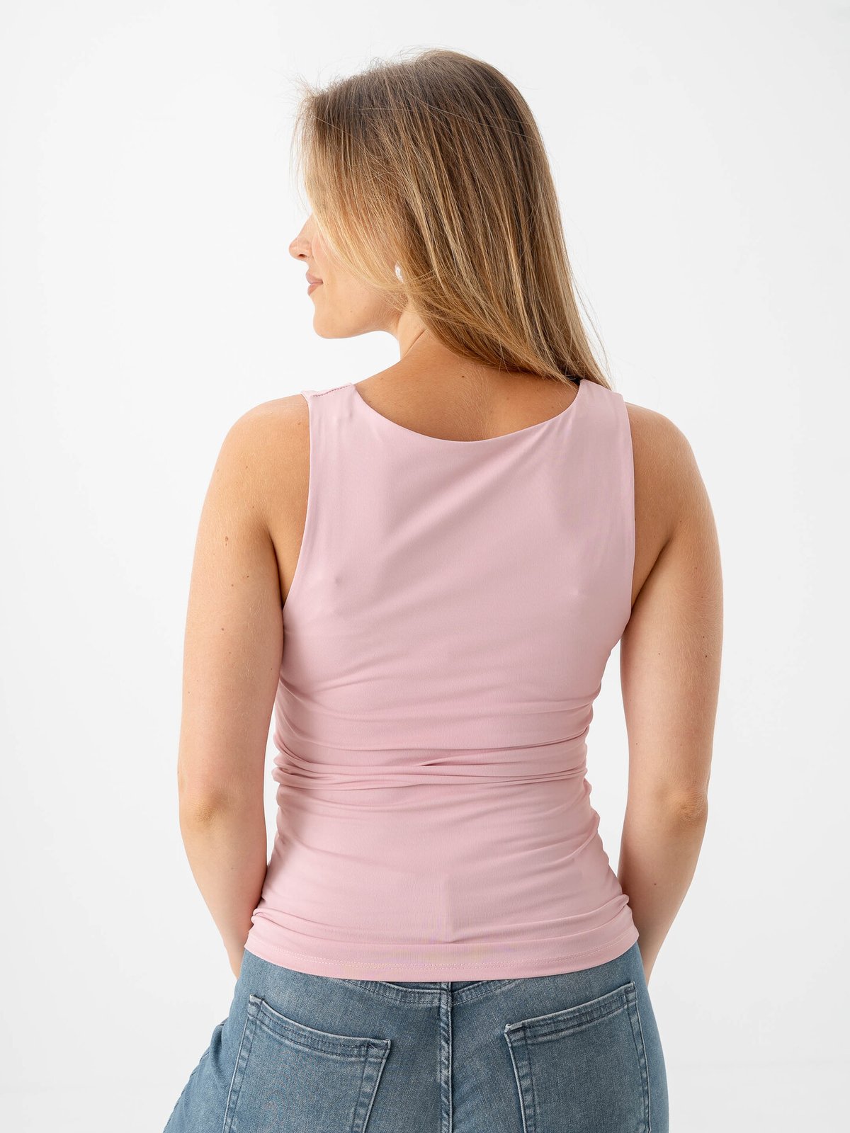 Only Ea Sleeveless 2-Ways Fit Top Bleached Mauve