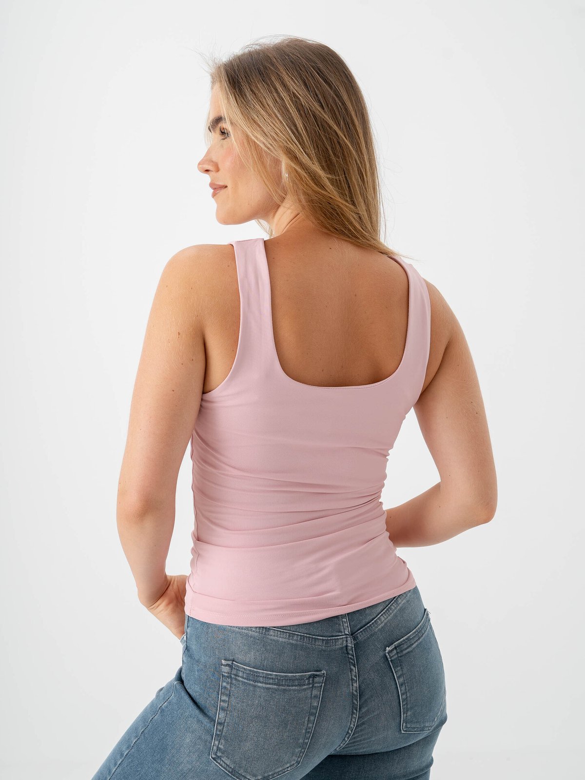 Only Ea Sleeveless 2-Ways Fit Top Bleached Mauve